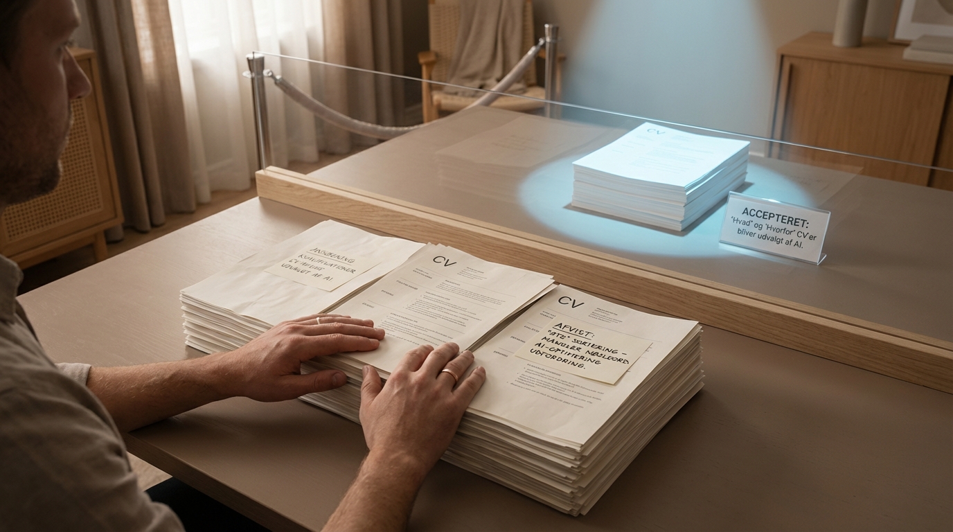 Store stakke af identiske, afviste CV