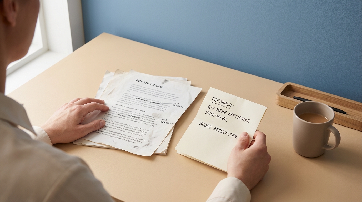 Undgå tidsspild og fejl i prompting. 