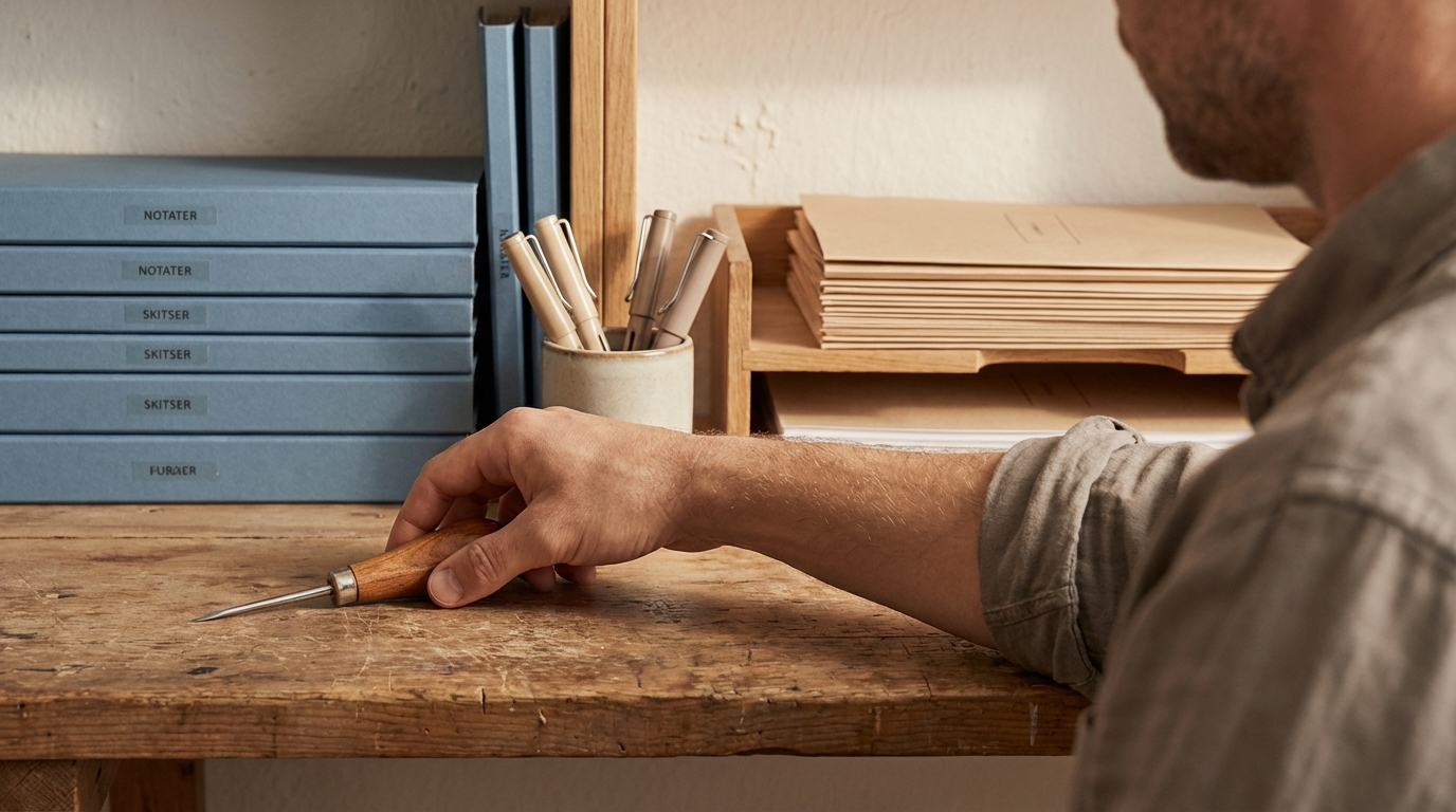 Hånd griber ubesværet et værktøj, viser hvordan Gemini sidder klar i Google Workspace, for Google Gemini i Praksis.