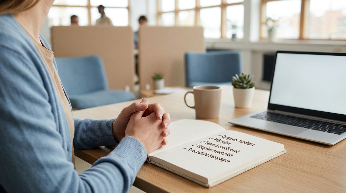 Fra Skepsis til Succes: Sådan Skaber du en Vindende AI-Kultur Blandt Medarbejderne Medarbejderens afslappede arbejdsplads efter succesfuld overvindelse af AI-skepsis med en vindende AI-kultur.