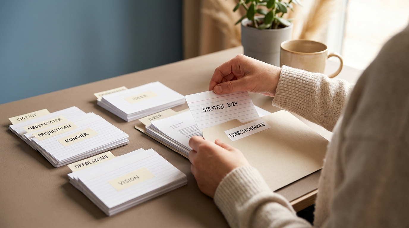 AI tager ikke dit job: Hvorfor kunstig intelligens er din nye digitale assistent HR-chef sorterer opgaver med lethed, illustrerer hvordan AI er en digital assistent, og hvorfor erfaring er vigtigere.