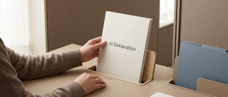 AI-erklæring, AI-deklaration og mærkning: sådan er jeres organisation gennemsigtig om AI (guide med skabeloner)