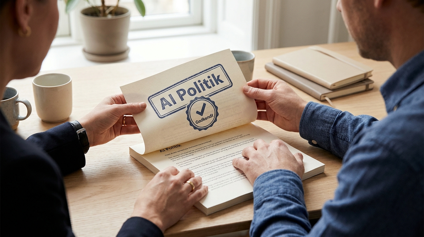 To sæt hænder klassificerer fysiske dokumenter som 'SKAL' eller 'VIL' for klar ai politik godkendelse.